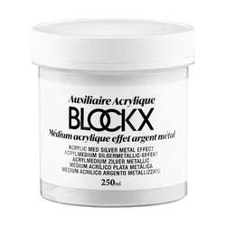BLOCKX | Acrylmedium — zilver metallic