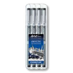 STAEDTLER® | Pigment Liner 308, 4er-Etui fineliner