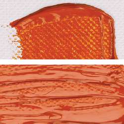 Ton rouge de cadmium orangé