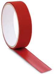 Toile fibranne de couleur, 25 mm, Rouge