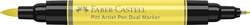 Marqueur double pointe Pitt Artist Pen Dual Faber-Castell, Jaune clair transparent