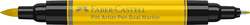 Marqueur double pointe Pitt Artist Pen Dual Faber-Castell, Jaune de cadmium