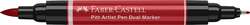 Marqueur double pointe Pitt Artist Pen Dual Faber-Castell, Écarlate intense