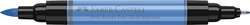 Marqueur double pointe Pitt Artist Pen Dual Faber-Castell, Bleu outremer