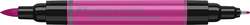 Marqueur double pointe Pitt Artist Pen Dual Faber-Castell, Pourpre rose moyen