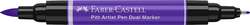 Marqueur double pointe Pitt Artist Pen Dual Faber-Castell, Violet pourpre