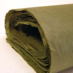 Papier Lokta Khadi, 50 x 75cm, Olive