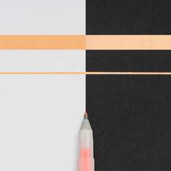 Stylos Sakura Gelly Roll, stylo gel, orange fluo