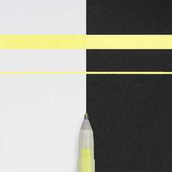 Stylos Sakura Gelly Roll, stylo gel, jaune fluo