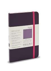 Papier Ispira couvertrue souple Fabriano, 9 x 14 cm, Violet
