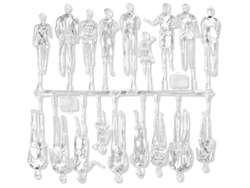 HERMOLI | Miniatuur figuren ○ staand — sets, 18 figuren — 1:50