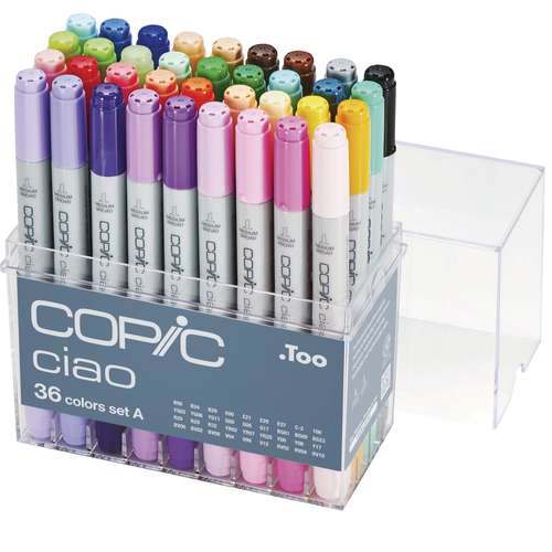 Coffret de 36 marqueurs Copic Ciao 