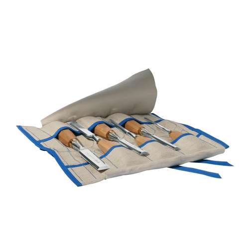 Etui met 6 Pfeil-houtbeitels 