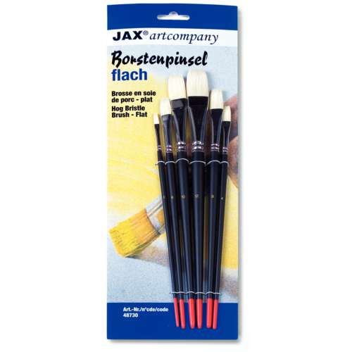 JAX® | penselenset, varkenshaar, plat 