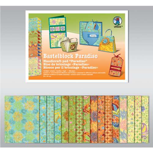 URSUS®knutselpapier blok  Paradiso 