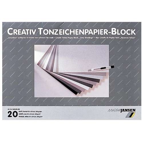 Bloc de papier nuances de gris Marpa Jansen 