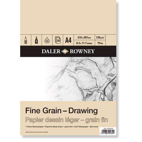 Bloc grain fin 120 g/m² Daler Rowney 