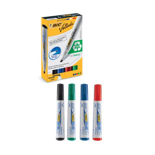 BiC® | ECOlutions® Velleda 1751 Whiteboard Marker Set 