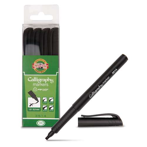 KOH-I-NOOR | kalligrafie-marker 3514 — 4-set 