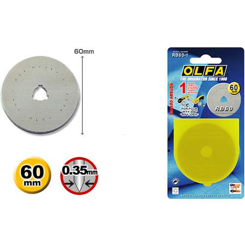 Lame de cutter ronde Olfa RB60-1 