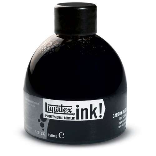 LIQUITEX® Ink! Acrylverf, 150 ml Carbonzwart 