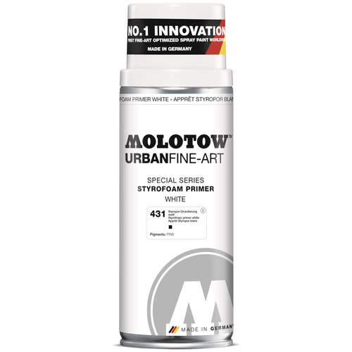 MOLOTOW™ URBAN FINE-ART special series Styrofoam Primer White, grondeer spuitverf 