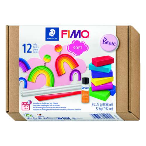 Assortiment Fimo Soft Basic de 9 couleurs 