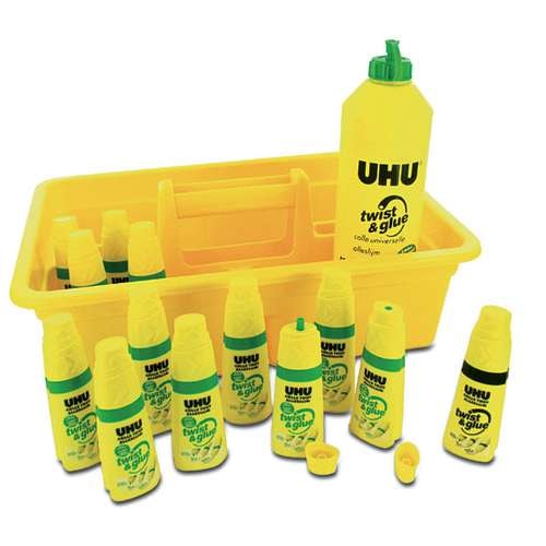 Pack scolaire de 12 flacons Twist & Glue vides 