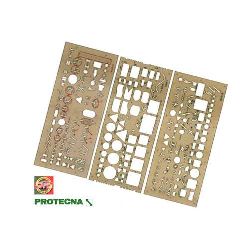 KOH-I-NOOR | Protecna sjabloon ○ electra — 3-set 