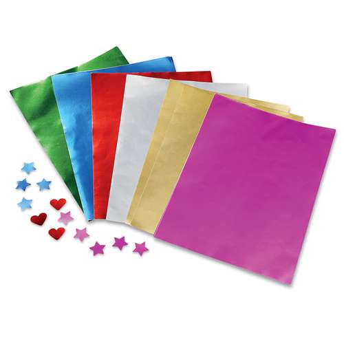 Lot de 100 feuilles de papier métallisé O'Color 