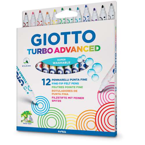 Set van 12 stiften Giotto Turbo Advanced 