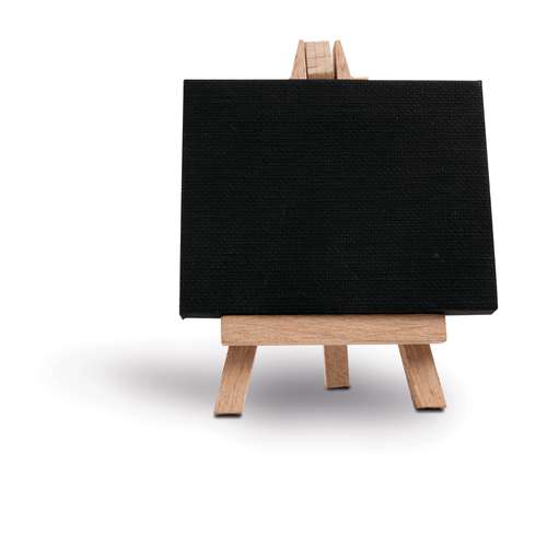 GERSTAECKER Mini-schildersezel met schildersdoeken, zwart doek 