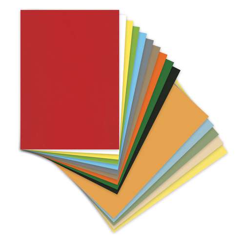 Assortiment de 250 feuilles de papiers de couleur Gerstaecker 