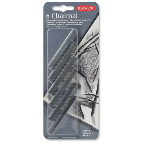 DERWENT | Compressed charcaol stick — 6-set 