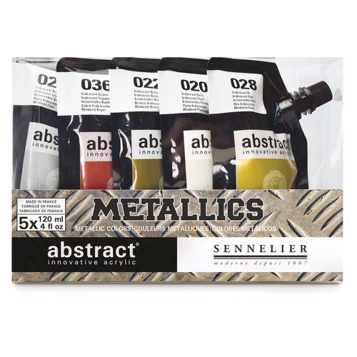 SENNELIER abstract® acrylset - metallic kleuren 