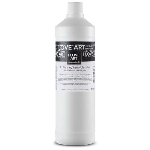 Colle vinylique blanche I Love Art - 1 litre 