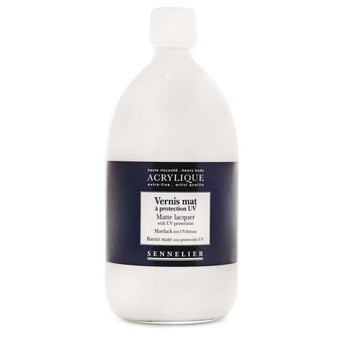 Vernis mat avec UVS Sennelier 
