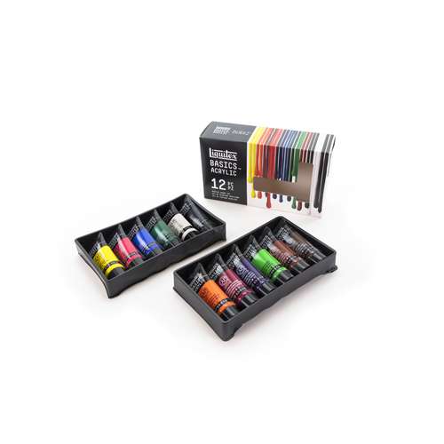 Coffret de 48 couleurs de peinture acrylique Liquitex Basics.  Le Géant  des Beaux-Arts - N°1 de la vente en ligne de matériels pour Artistes