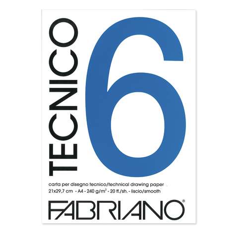 FABRIANO® Tecnico 6 tekenpapier, blok 