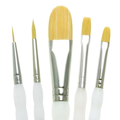 Royal & Langnickel® | SOFT-GRIP™ penselen ○ 5-set SG301 — synthetisch haar 