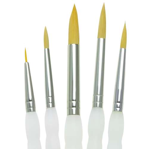 Royal & Langnickel® | SOFT-GRIP™ penselen ○ 5-set SG303 — synthetisch haar 