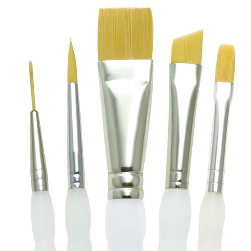 Royal & Langnickel® | SOFT-GRIP™ penselen ○ 5-set SG320 — synthetisch haar 