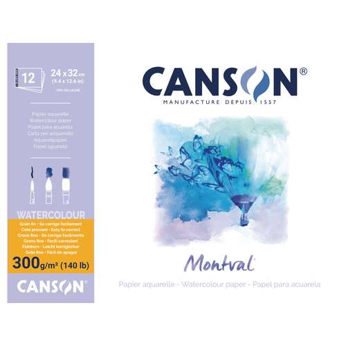 Carnet A4 Canson XL - Aquarelle - 30 feuilles - Papier aquarelle - Creavea