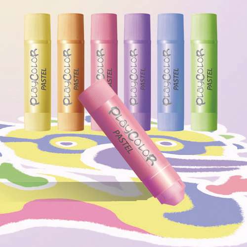 PLAYCOLOR® | PASTEL One Paint Stick Set — 6 sticks 