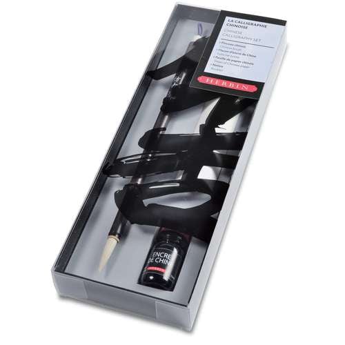 Jacques HERBIN | Chinese calligraphy — 3-cadeauset 