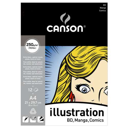 Canson Illustration tekenblok, 250g 