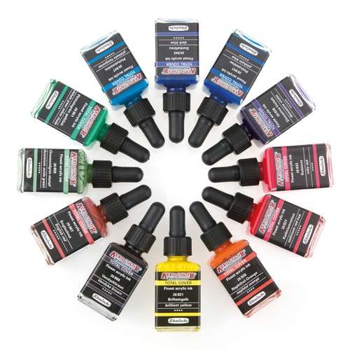 Schmincke | AERO COLOR® PROFESSIONAL acrylinkt ○ total cover colors — los (2)