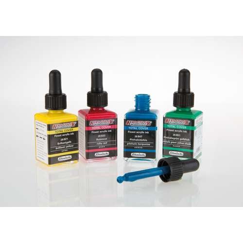 Schmincke | AERO COLOR® PROFESSIONAL acrylinkt ○ total cover colors — los (8)