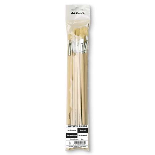 da Vinci | SYNTHETIC BRISTLE penselen ○ plat ○ 8-set 5291 — synthetisch haar 