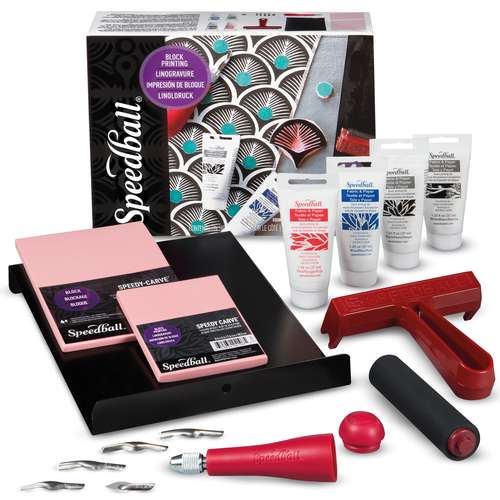 Set linogravure sur textile Deluxe Speedball 